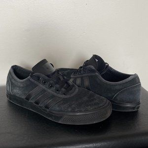Adidas Retro Low-Cut Sneaker, Suede, Black, Men's Size 10